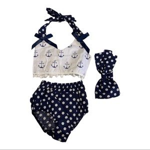 Milediiy 3 Piece Outfit. Size 3-6 Months. Brand New.